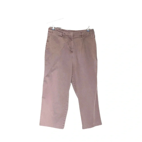 Sag Harbor Stretch Khaki Capri Women’s Pants Tan 6 - Picture 3 of 12